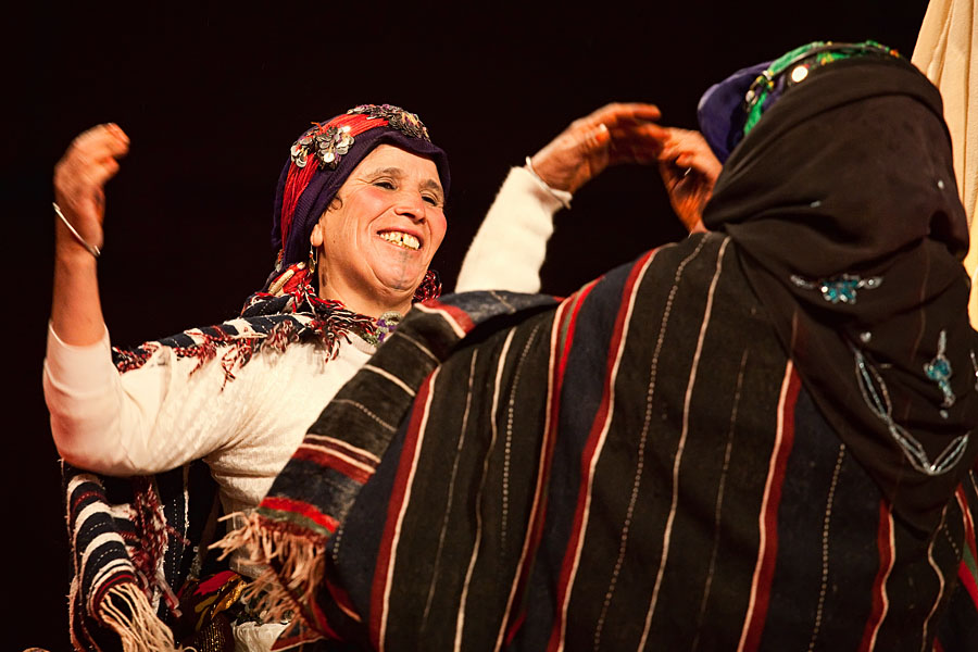  Dancers of the Ait Hdiddou  (Ait Haddidou) music group performing at the Imilchil musicfestival